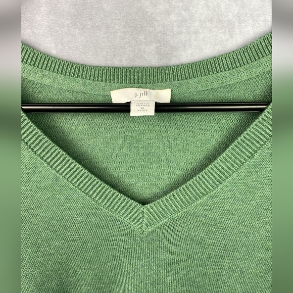 J Jill Sweater Womens Large Seafoam Green Wool Silk Blend Boxy Oversized Size XL - Picture 2 of 5